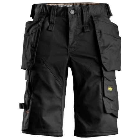 6147 AllroundWork, Short avec poches holster pour femme en tissu extensible