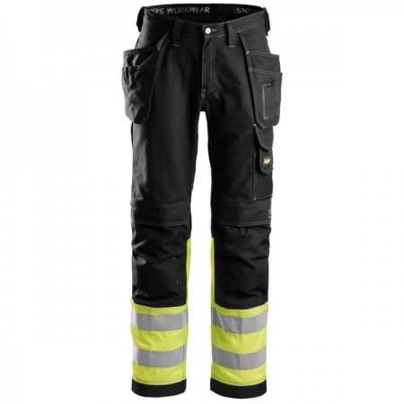 3235 Pantalon en coton haute visibilité avec poches holster, Classe 1