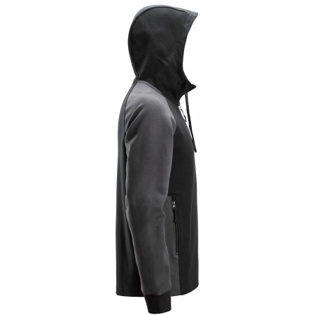 Sweat à capuche bicolore demi-zippé Snickers Workwear 2842